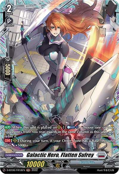 Galactic Hero, Flatten Sufrey (D-BT06/FR18EN) [Blazing Dragon Reborn] | Total Play