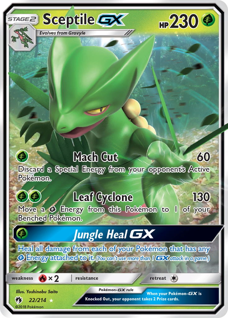 Sceptile GX (22/214) [Sun & Moon: Lost Thunder] | Total Play