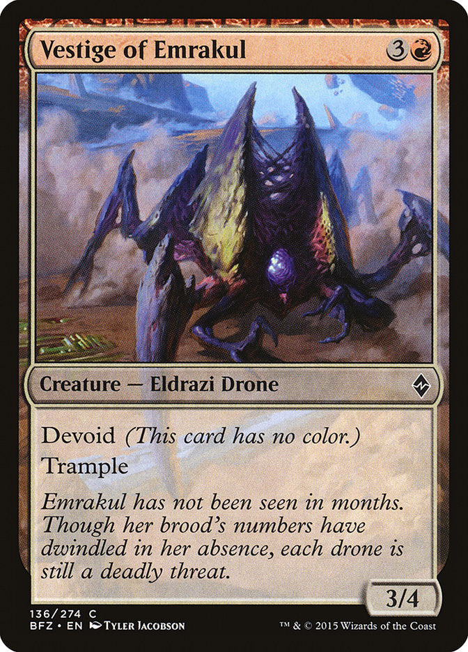Vestige of Emrakul [Battle for Zendikar] | Total Play