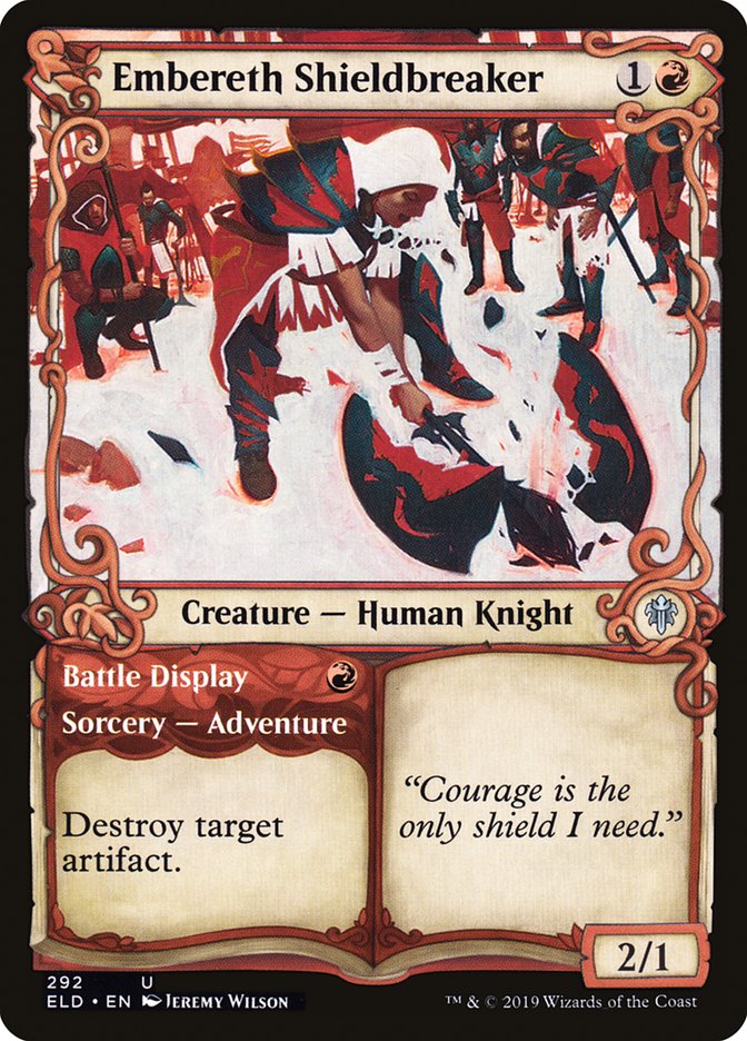 Embereth Shieldbreaker // Battle Display (Showcase) [Throne of Eldraine] | Total Play