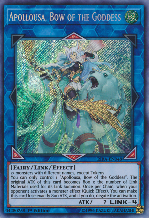 Apollousa, Bow of the Goddess [RIRA-EN048] Secret Rare | Total Play