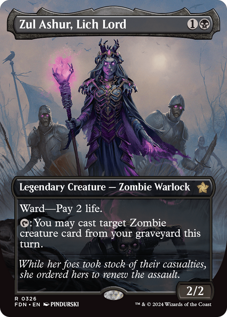 Zul Ashur, Lich Lord (Borderless) [Foundations] | Total Play