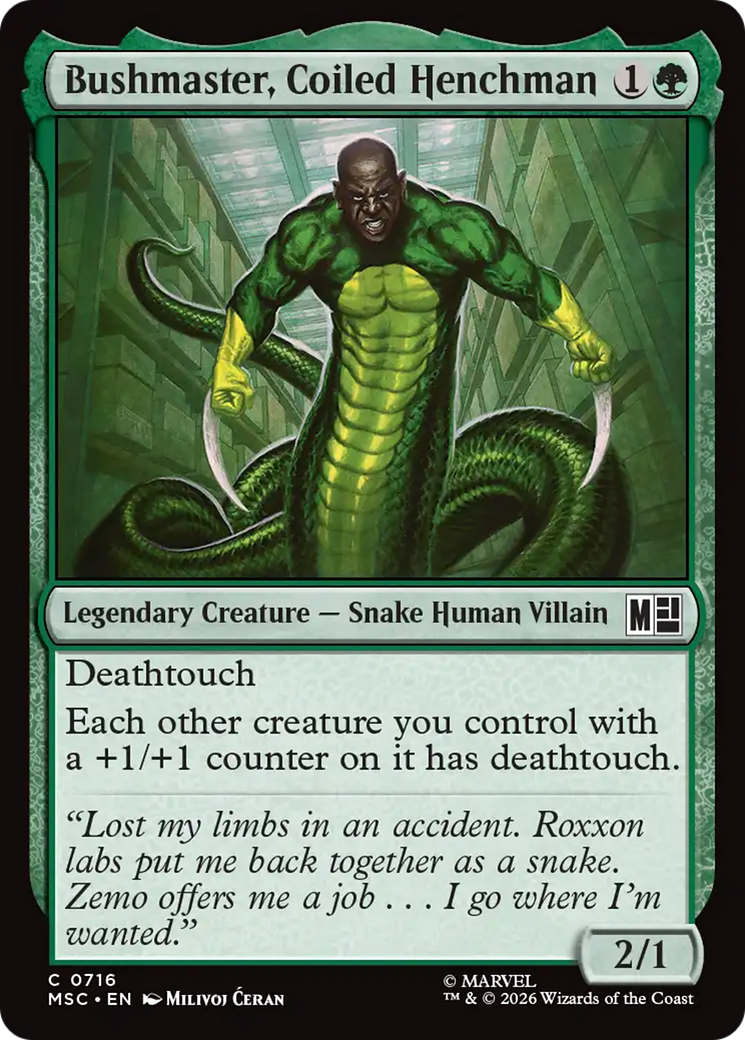 Bushmaster, Coiled Henchman [Marvel Super Heroes Commander] | Total Play