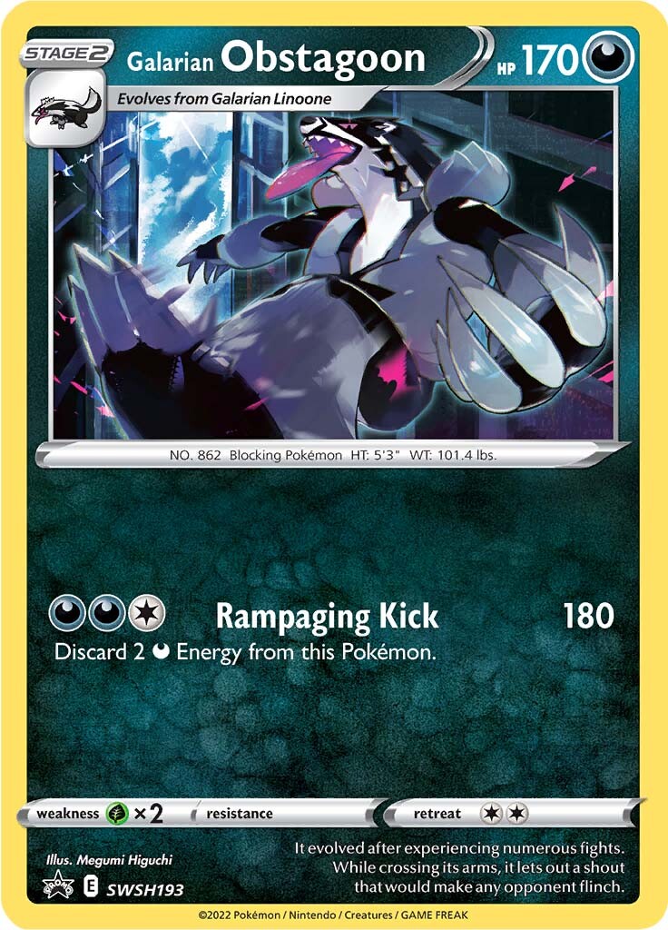 Galarian Obstagoon (SWSH193) [Sword & Shield: Black Star Promos] | Total Play