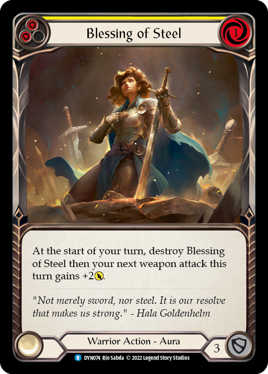 Blessing of Steel (Yellow) [DYN074] (Dynasty) | Total Play
