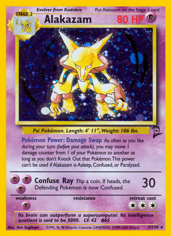 Alakazam (1/130) [Base Set 2] | Total Play