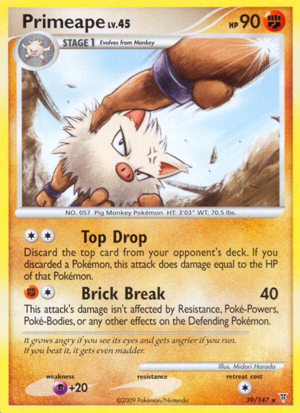 Primeape (39/147) [Platinum: Supreme Victors] | Total Play
