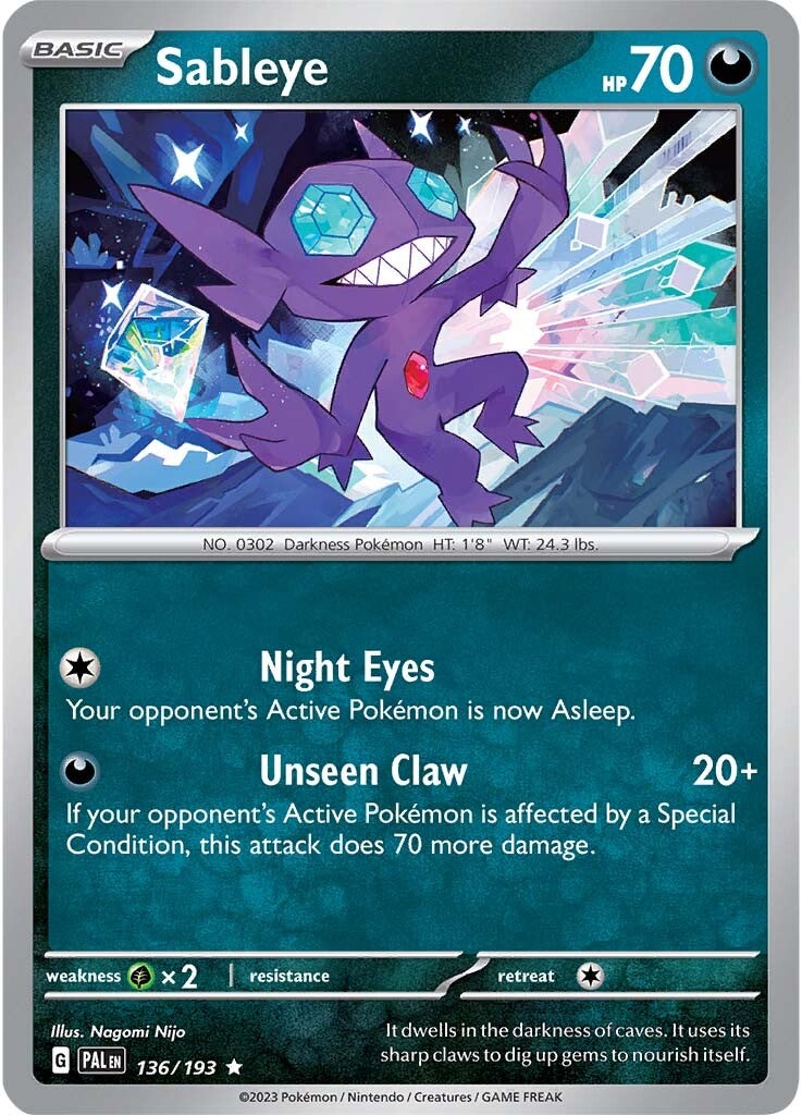 Sableye (136/193) [Scarlet & Violet: Paldea Evolved] | Total Play