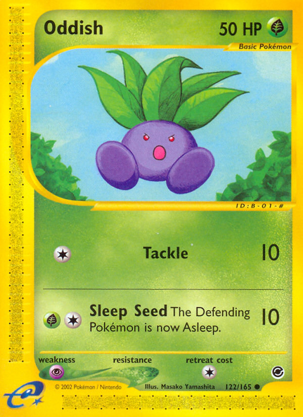 Oddish (122/165) [Expedition: Base Set] | Total Play