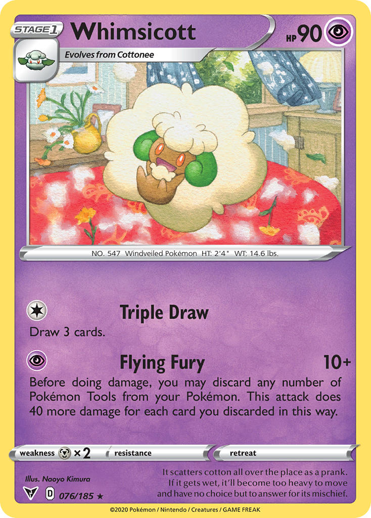 Whimsicott (076/185) [Sword & Shield: Vivid Voltage] | Total Play