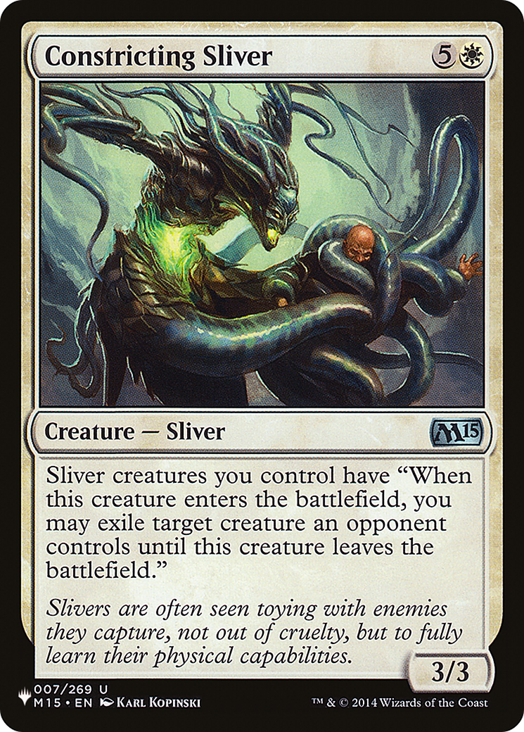 Constricting Sliver [The List Reprints] | Total Play