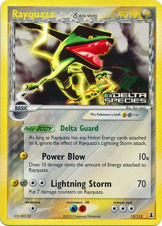 Rayquaza (13/113) (Delta Species) (Stamped) [EX: Delta Species] | Total Play