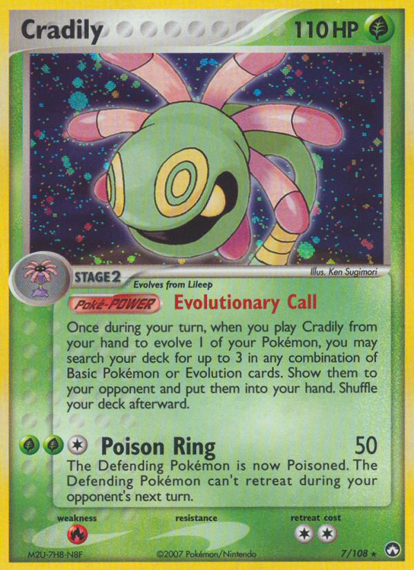 Cradily (7/108) [EX: Power Keepers] | Total Play