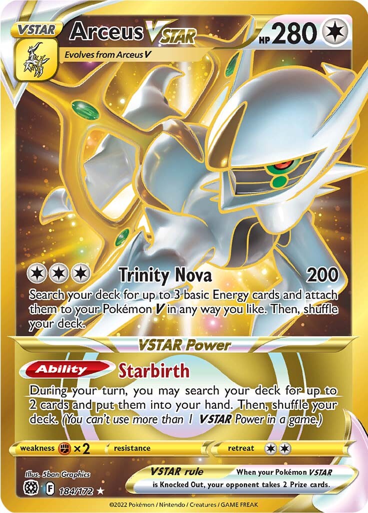Arceus VSTAR (184/172) [Sword & Shield: Brilliant Stars] | Total Play