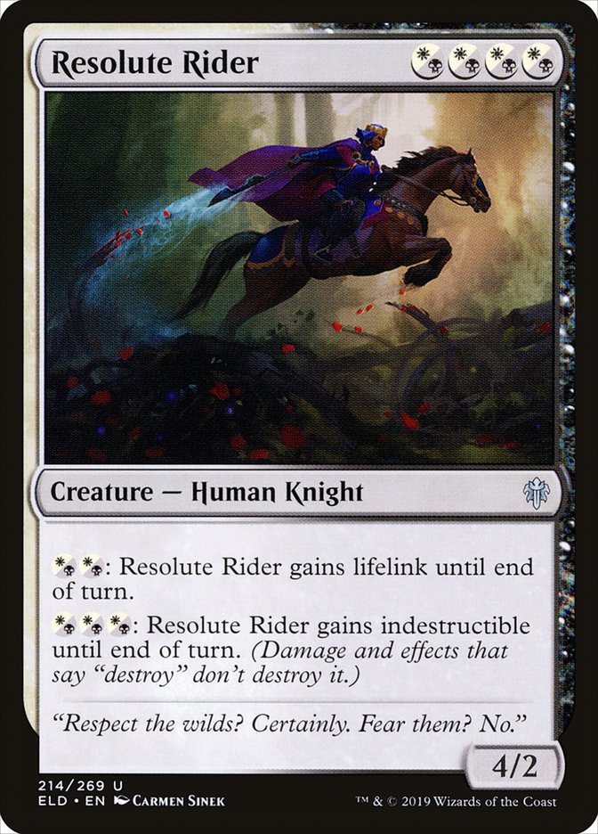 Resolute Rider [Throne of Eldraine] | Total Play