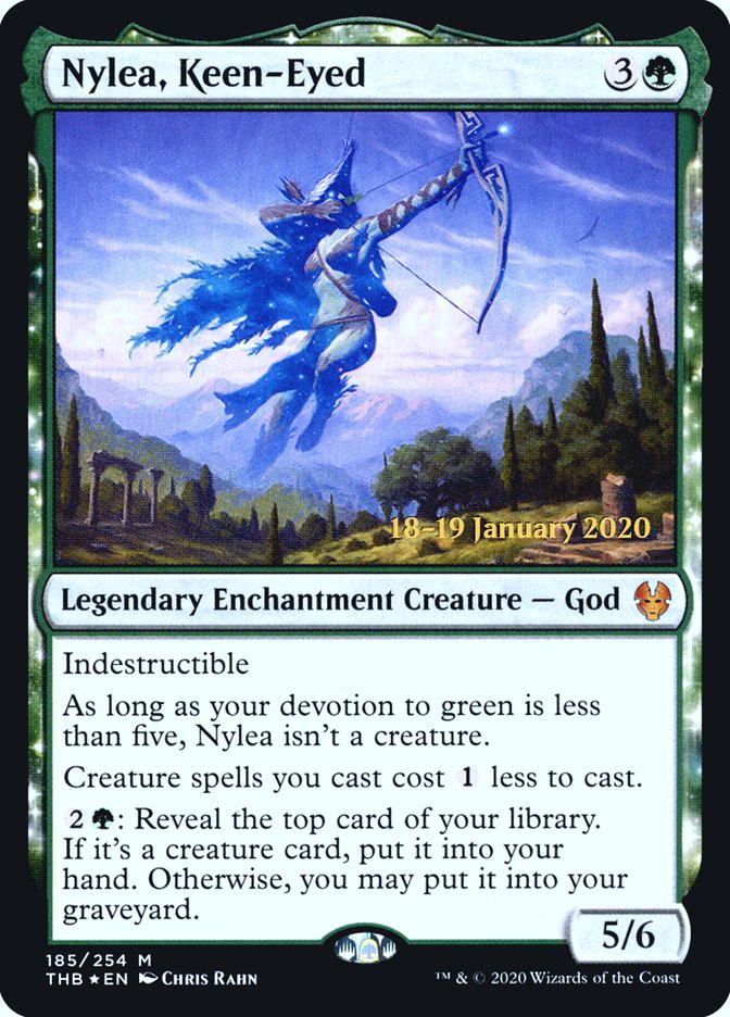 Nylea, Keen-Eyed [Theros Beyond Death Prerelease Promos] | Total Play