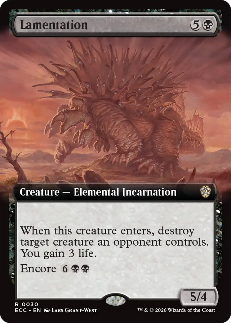 Lamentation (Extended Art) [Lorwyn Eclipsed Commander] | Total Play