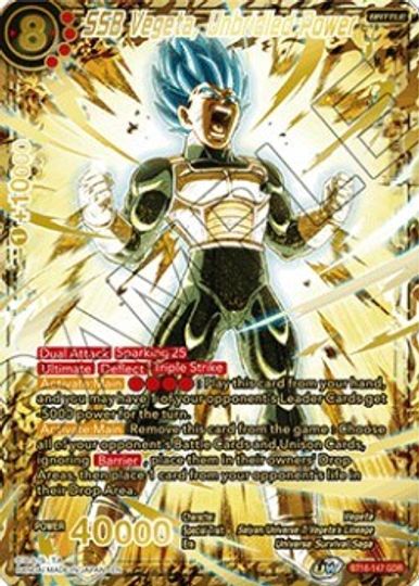 SSB Vegeta, Unbridled Power (God Rare) (BT16-147) [Tournament Promotion Cards] | Total Play