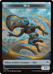 Gingerbrute // Myr Double-Sided Token [Reality Fracture Commander Tokens] | Total Play