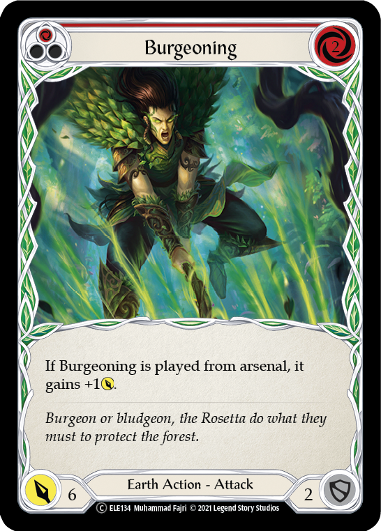 Burgeoning (Red) [U-ELE134] (Tales of Aria Unlimited)  Unlimited Normal | Total Play