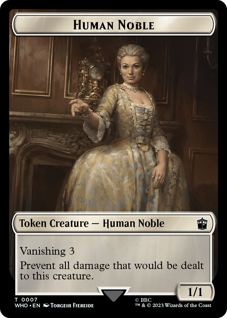 Human Noble // Clue (0022) Double-Sided Token [Doctor Who Tokens] | Total Play