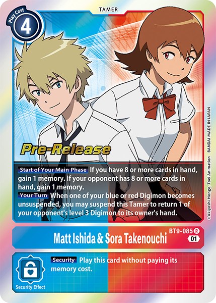 Matt Ishida & Sora Takenouchi [BT9-085] [X Record Pre-Release Promos] | Total Play