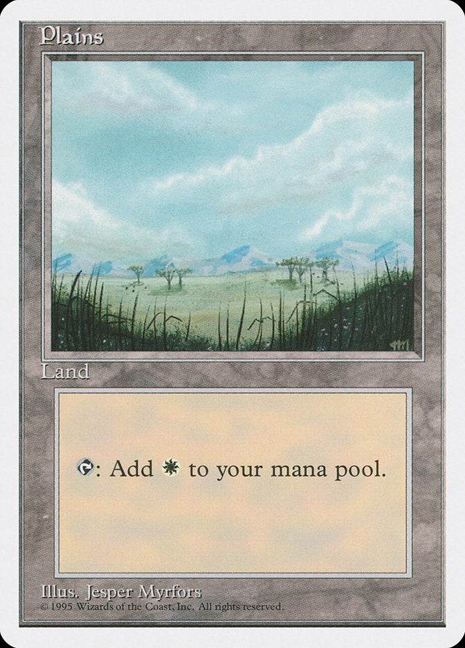Plains (Trees on Plain / Signature on Right) [Fourth Edition] | Total Play