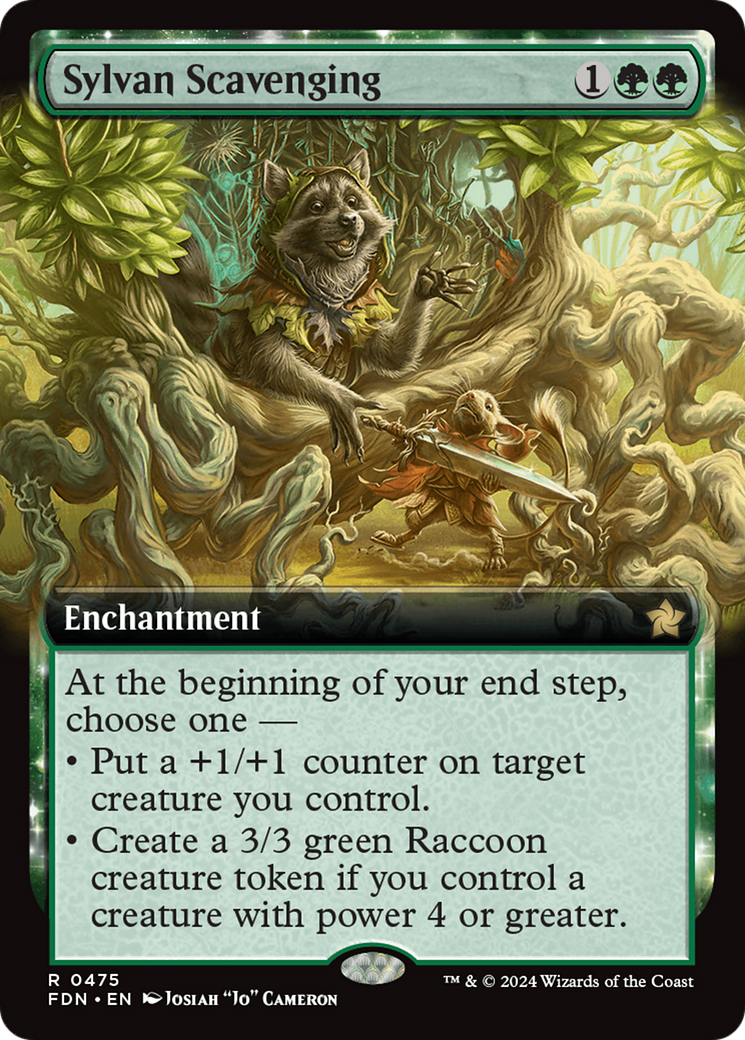 Sylvan Scavenging (Extended Art) [Foundations] | Total Play