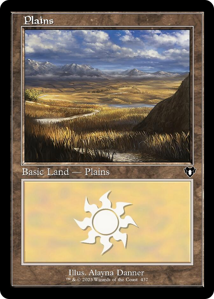 Plains (437) (Retro) [Commander Masters] | Total Play