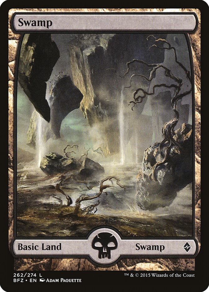 Swamp (262) (Full Art) [Battle for Zendikar] | Total Play