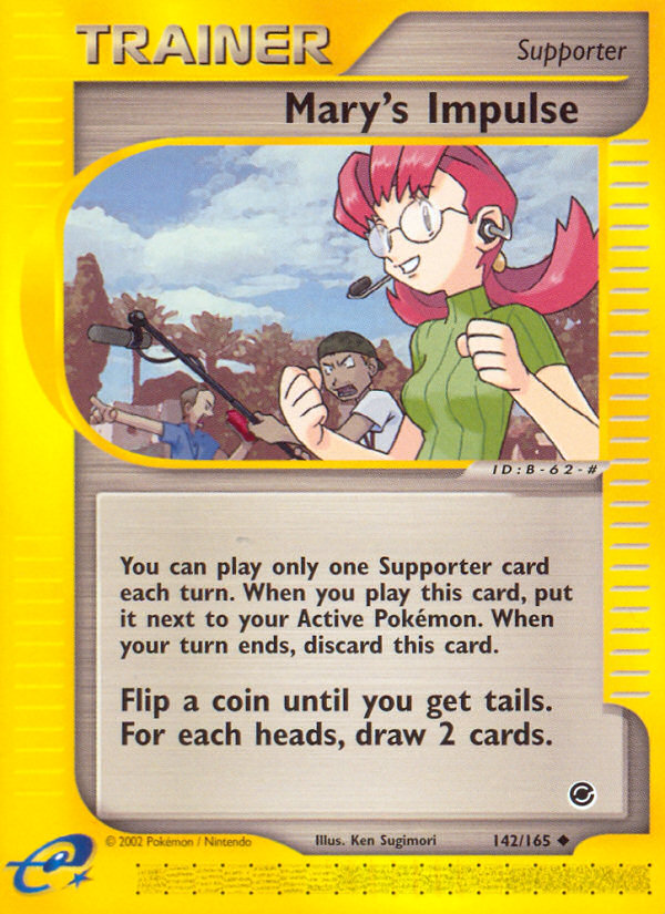 Mary's Impulse (142/165) [Expedition: Base Set] | Total Play