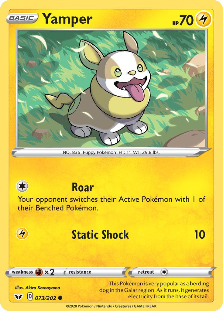 Yamper (073/202) [Sword & Shield: Base Set] | Total Play