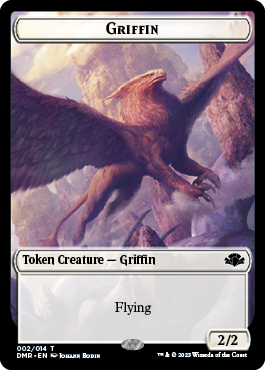 Insect // Griffin Double-Sided Token [Dominaria Remastered Tokens] | Total Play