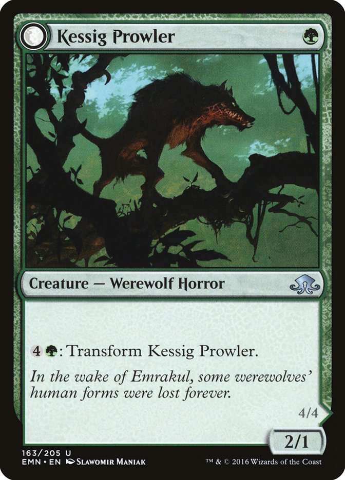 Kessig Prowler // Sinuous Predator [Eldritch Moon] | Total Play