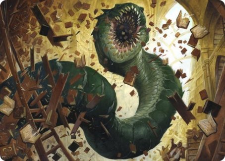 Bookwurm Art Card [Strixhaven: School of Mages Art Series] | Total Play