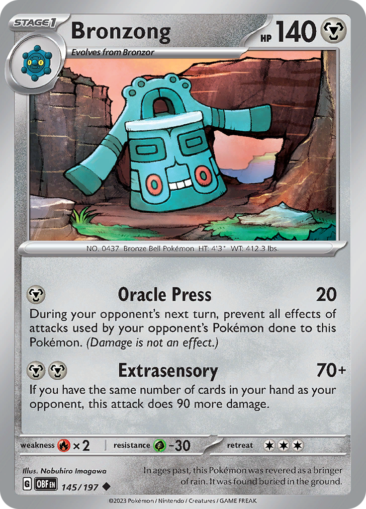 Bronzong (145/197) [Scarlet & Violet: Obsidian Flames] | Total Play