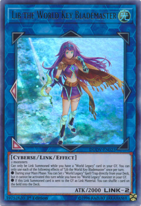 Lib the World Key Blademaster [DUOV-EN023] Ultra Rare | Total Play