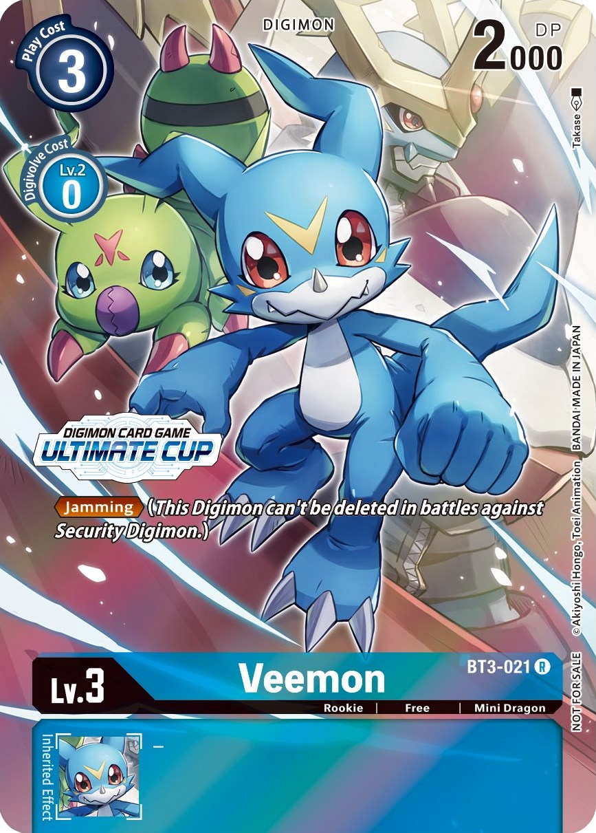 Veemon [BT3-021] (April Ultimate Cup 2022) [Release Special Booster Promos] | Total Play