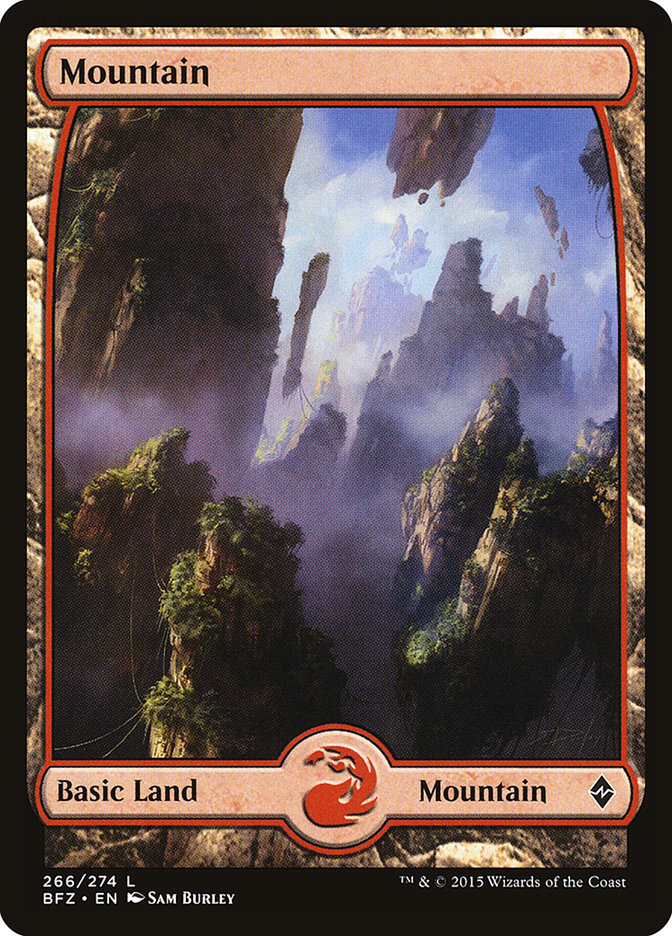 Mountain (266) (Full Art) [Battle for Zendikar] | Total Play