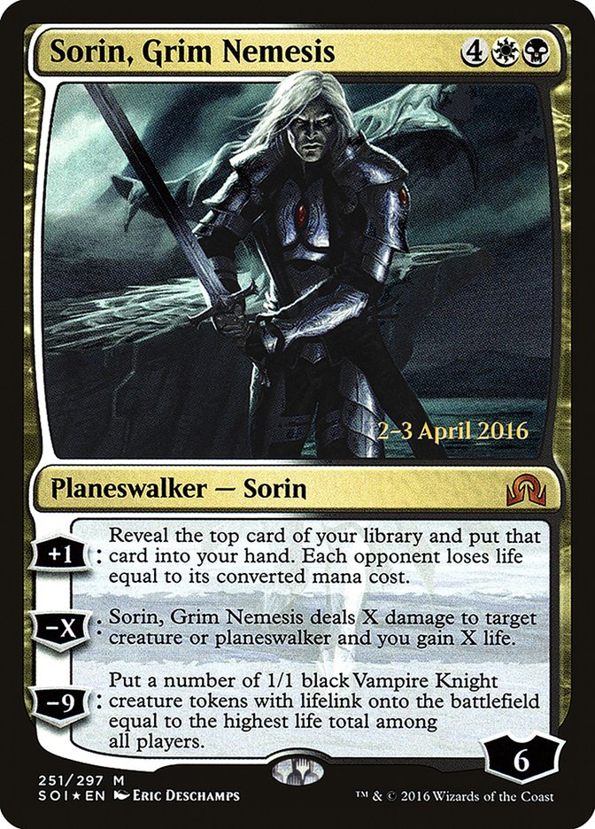 Sorin, Grim Nemesis [Shadows over Innistrad Prerelease Promos] | Total Play