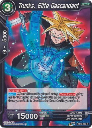 Trunks, Elite Descendant (BT10-130) [Rise of the Unison Warrior 2nd Edition] | Total Play