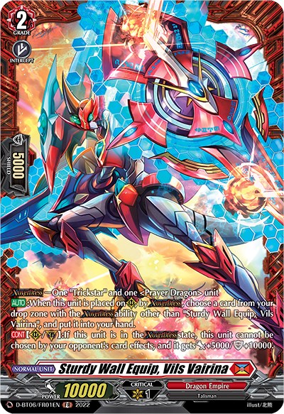 Sturdy Wall Equip, Vils Vairina (D-BT06/FR21EN) [Blazing Dragon Reborn] | Total Play
