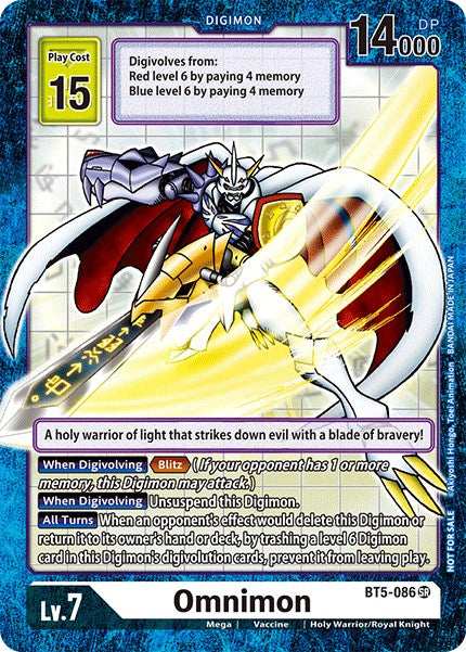 Omnimon [BT5-086] (Across Time Box Promo) [Battle of Omni Promos] | Total Play