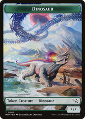 Elemental (09) // Dinosaur Double-Sided Token [March of the Machine Tokens] | Total Play