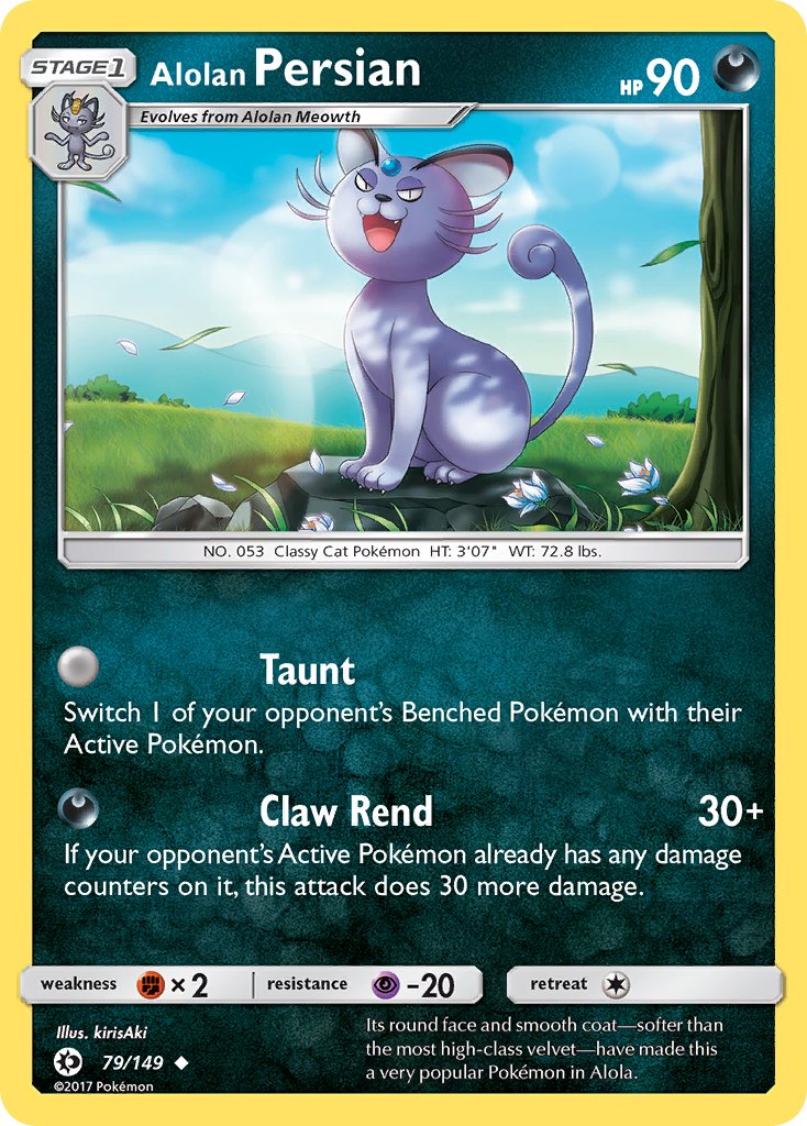 Alolan Persian (79/149) (Cosmos Holo) (Blister Exclusive) [Sun & Moon: Base Set] | Total Play