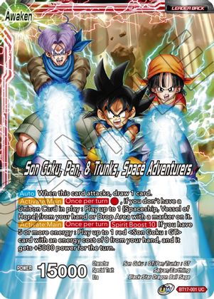 Son Goku // Son Goku, Pan, and Trunks, Space Adventurers (BT17-001) [Ultimate Squad] | Total Play