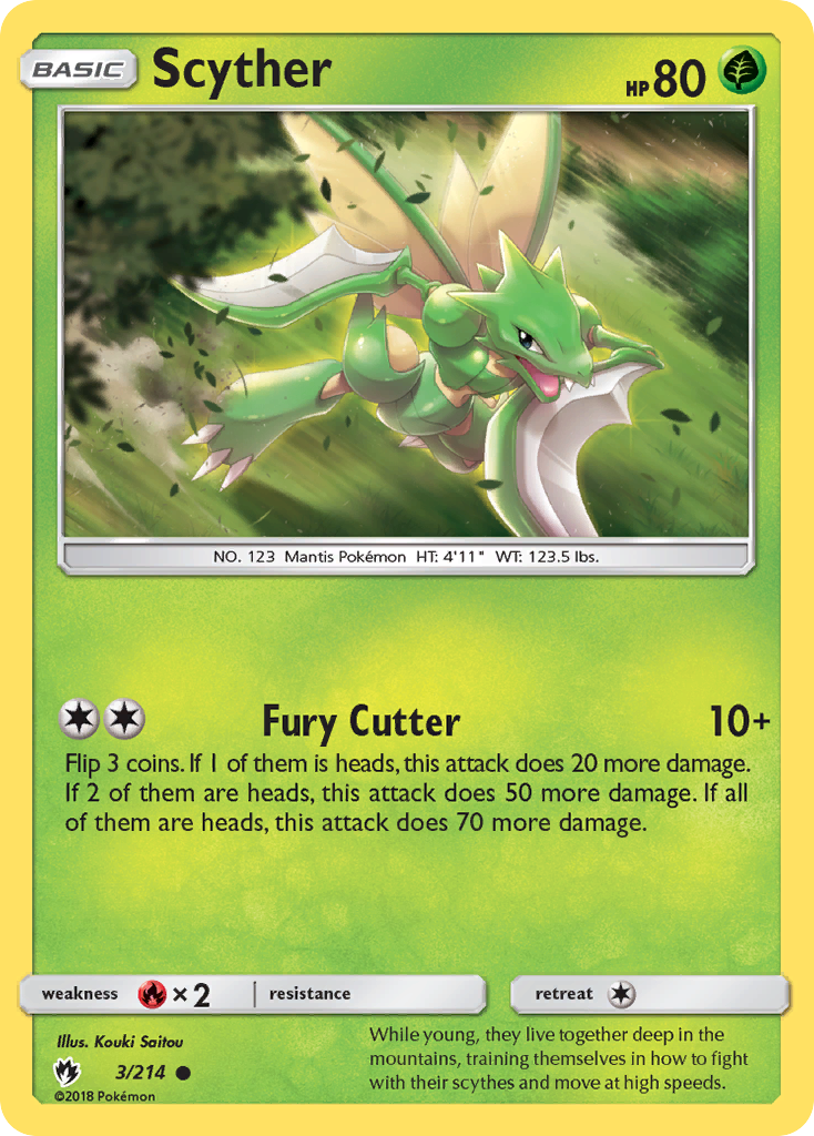 Scyther (3/214) [Sun & Moon: Lost Thunder] | Total Play