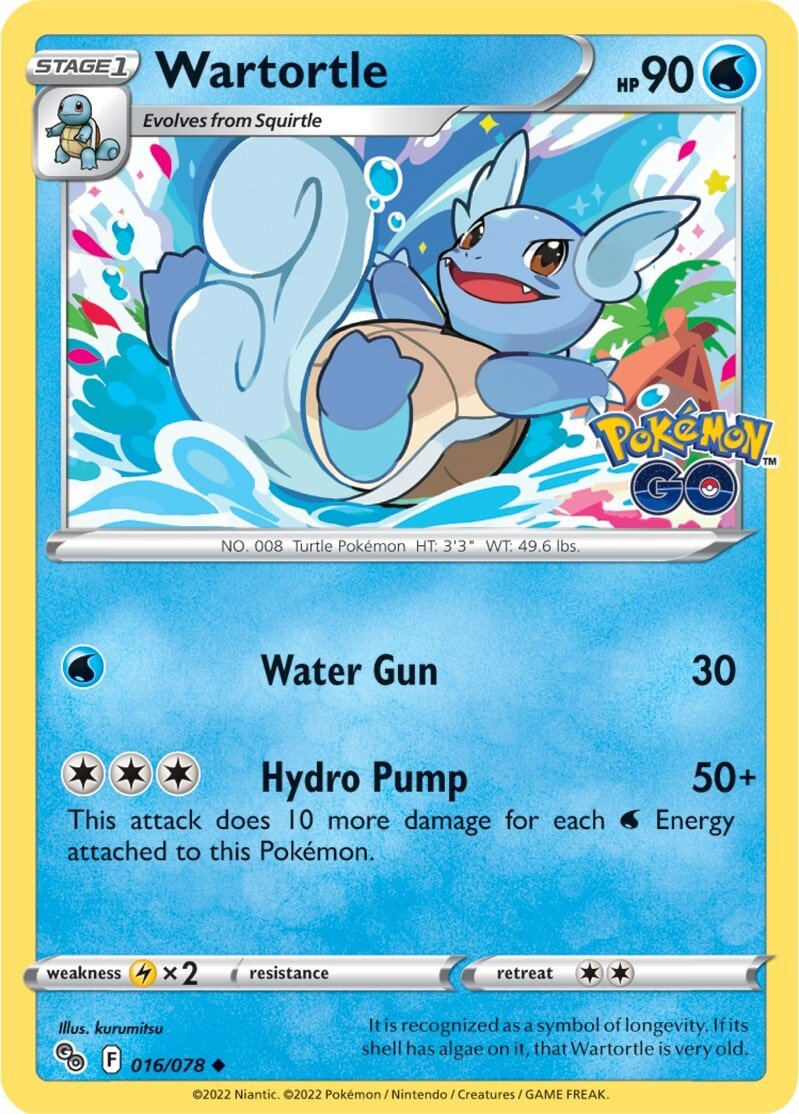 Wartortle (016/078) [Pokémon GO] | Total Play