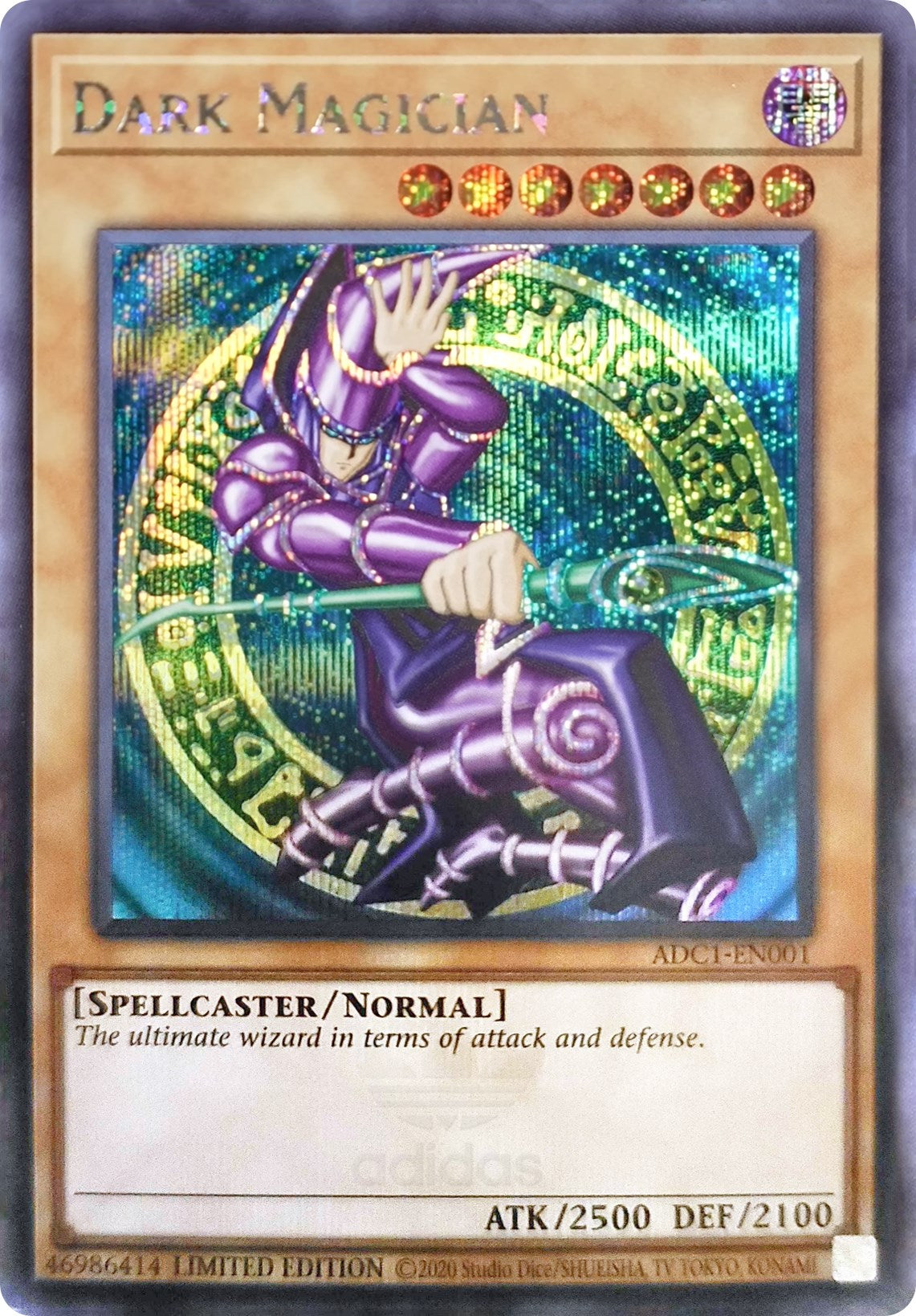 Dark Magician (Adidas Exclusive) [ADC1-EN001] Prismatic Secret Rare | Total Play