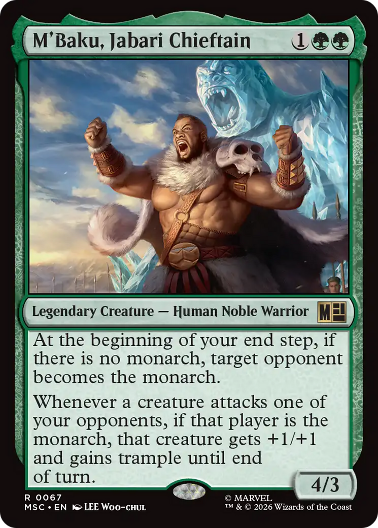 M'Baku, Jabari Chieftain (Surge Foil) [Marvel Super Heroes Commander] | Total Play